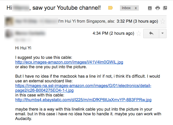 Youtube-Email